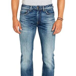 W34 L32👖Buffalo David Bitton Ash-X Skinny Stretch Jeans Pocket Distressed